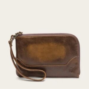 Frye Melissa Wristlet Wallet Pouch - Dark Brown - Brand new